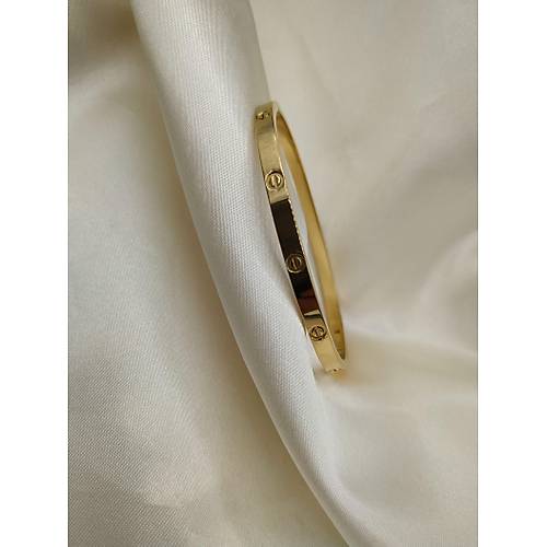 �elik Cartier Gold Bileklik - �nce Model
