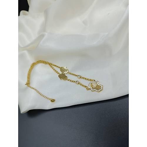 Zirkon Tal Fatma Ana Eli elik Kolye