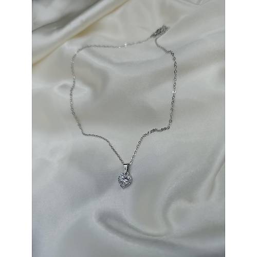 Zirkon Ta�l� Rapunzel Model �elik Kolye