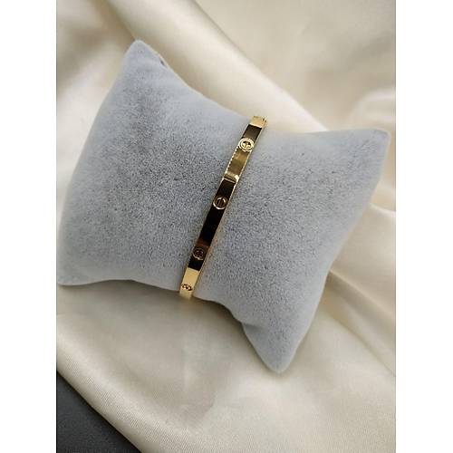 �elik Cartier Gold Bileklik - �nce Model