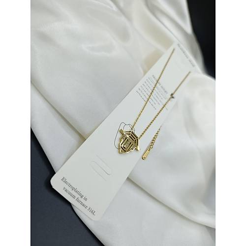 Zirkon Tal Serenay valye Model elik Kolye