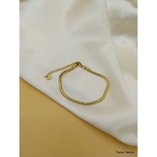 Y�lan S�rt� Boru Model �elik Zincir Bileklik