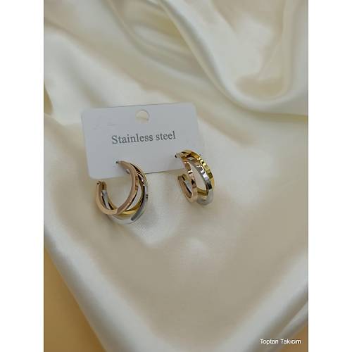 ��l� �elik Halka K�pe - 3 Renk