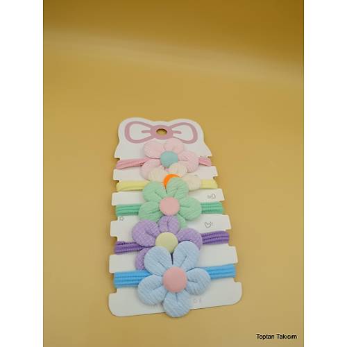 5 Renk Papatya Model Lastik Toka Seti