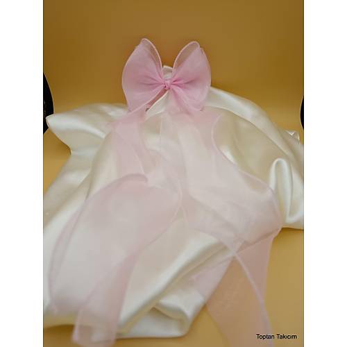 Kurdeleli Pembe Uzun T�l Fiyonklu Toka