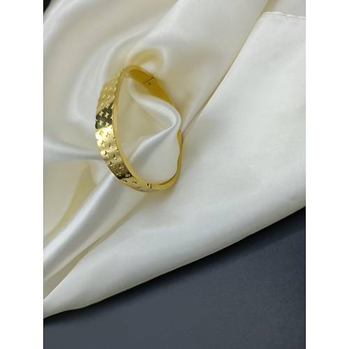 Yonca Desenli �elik Kelep�e Bileklik-2