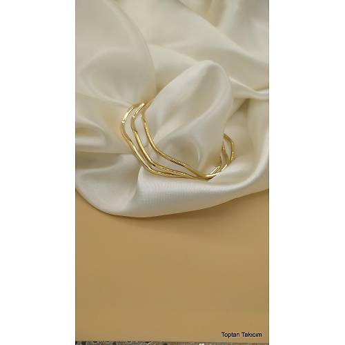 3'l elik Zikzak Ajda Bilezik - 6.0 cm
