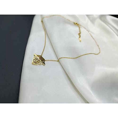 Zirkon Tal Serenay valye Model elik Kolye