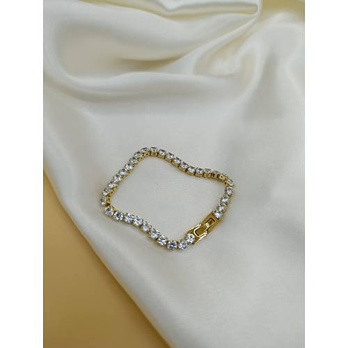 Zirkon Ta� Suyolu L�ks �elik Bileklik