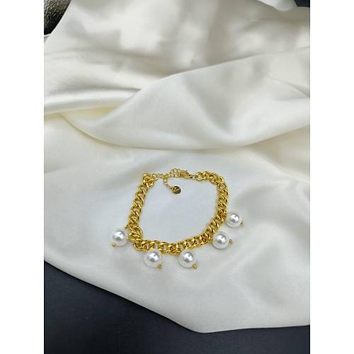 B�y�k �nci Detayl� �elik Zincir Bileklik