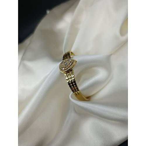 Zirkon Baget Ta�l� Sultan Model �elik Kelep�e Bileklik