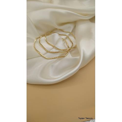 3'l elik Zikzak Ajda Bilezik - 6.0 cm