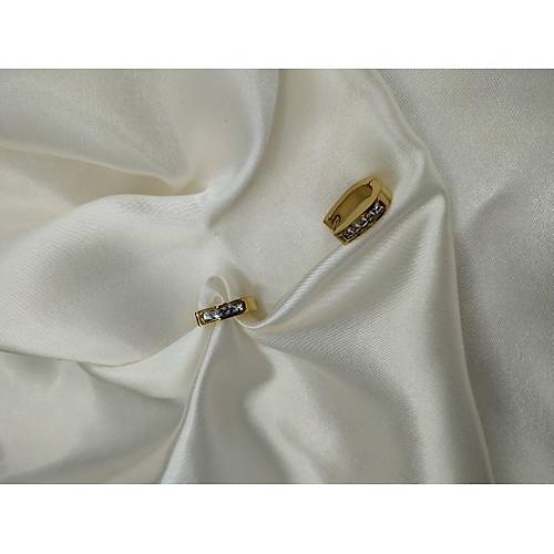 Zirkon Tal elik Oval Halka Kpe