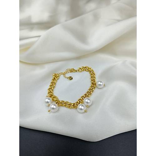 B�y�k �nci Detayl� �elik Zincir Bileklik