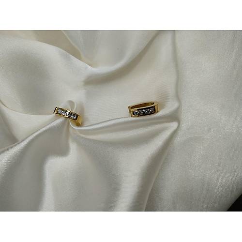 Zirkon Tal elik Oval Halka Kpe