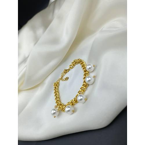 B�y�k �nci Detayl� �elik Zincir Bileklik