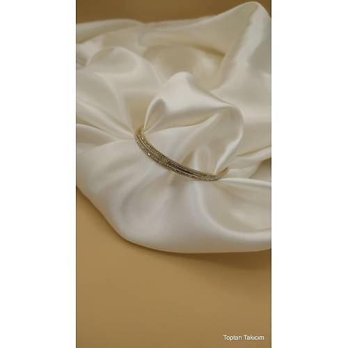 Zirkon Tal elik 2'li Ajda Bilezik/6.0 cm