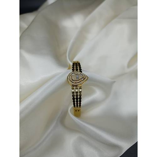 Zirkon Baget Ta�l� Sultan Model �elik Kelep�e Bileklik