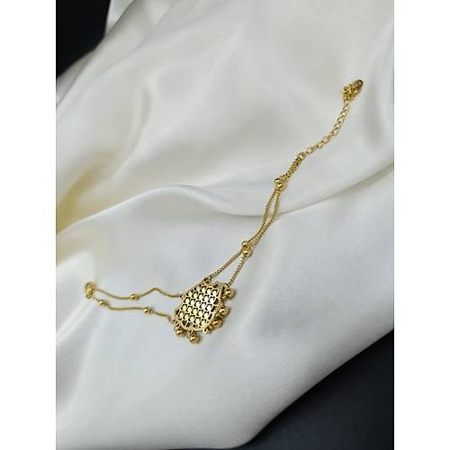 Sultan Motif Dorika Top�uklu �elik Zincir Bileklik