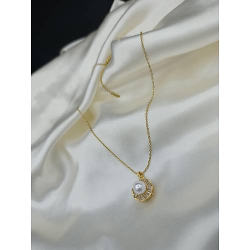 Zirkon Ta�l� G�ne� Model �ncili �elik Kolye