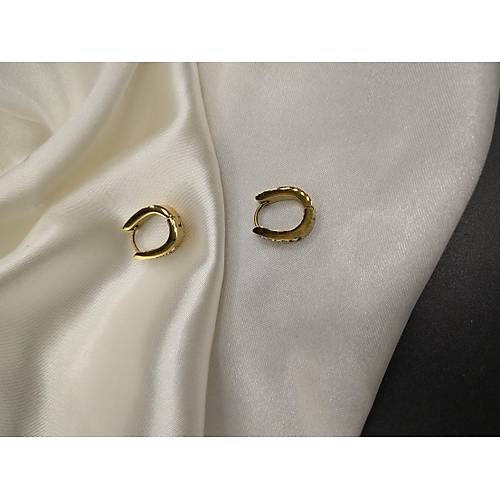 Zirkon Tal elik Oval Halka Kpe