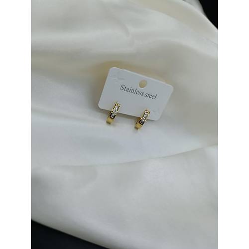 Zirkon Tal elik Oval Halka Kpe