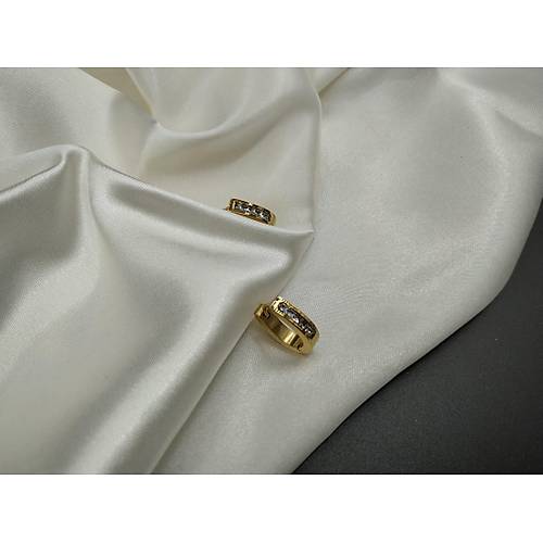 Zirkon Tal elik Oval Halka Kpe