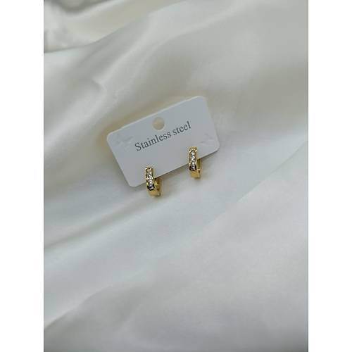 Zirkon Tal elik Oval Halka Kpe