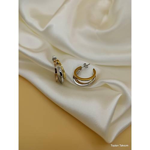 ��l� �elik Halka K�pe - 3 Renk