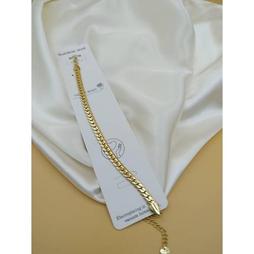 Ezme Yass� �elik Zincir Bileklik