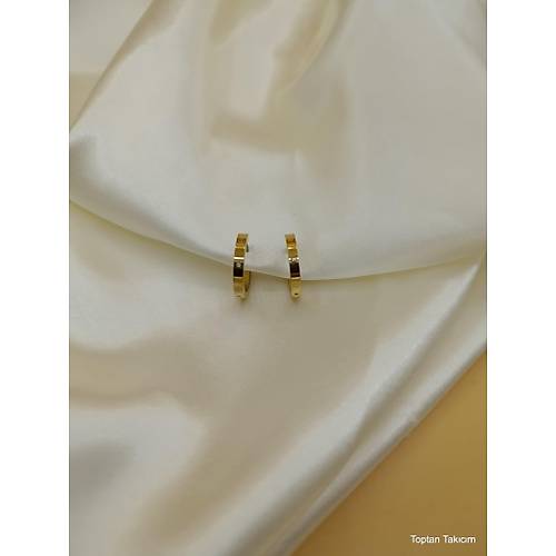 Zirkon Ta�l� �elik Cartier Halka K�pe-2