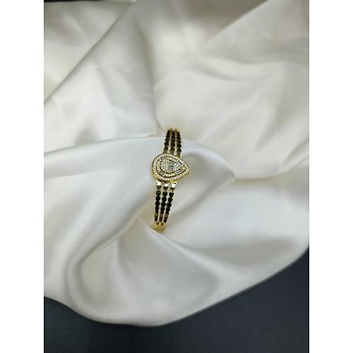 Zirkon Baget Ta�l� Sultan Model �elik Kelep�e Bileklik