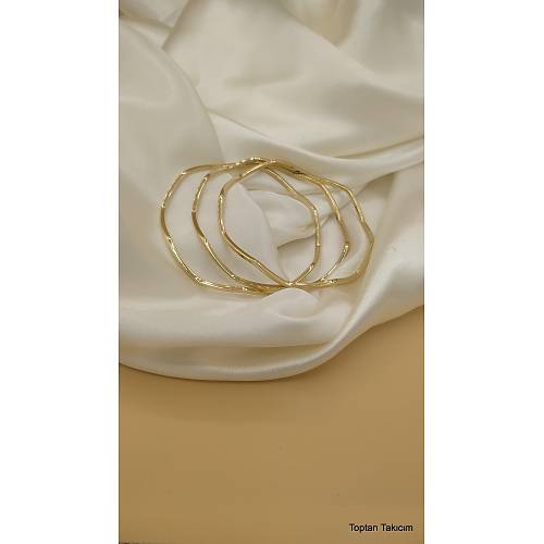 3'l elik Zikzak Ajda Bilezik - 6.0 cm