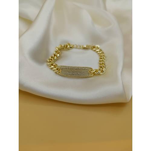 G�mme Zirkon Ta�l� K�nye Vip Bileklik