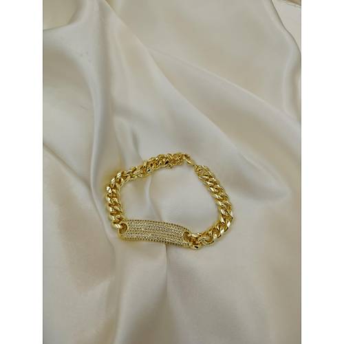 G�mme Zirkon Ta�l� K�nye Vip Bileklik