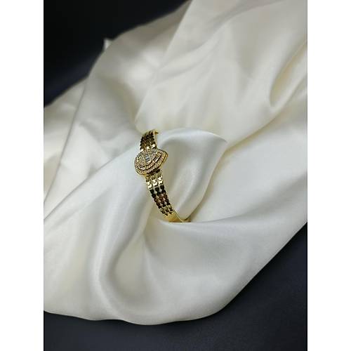 Zirkon Baget Ta�l� Sultan Model �elik Kelep�e Bileklik