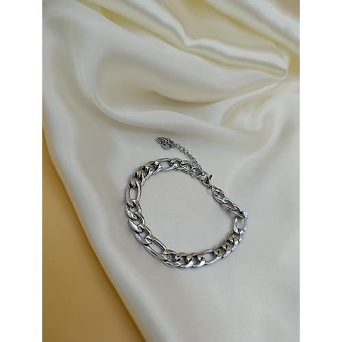 Figaro Model �elik Bileklik