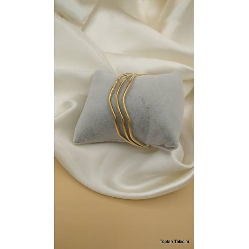3'l elik Zikzak Ajda Bilezik - 6.0 cm