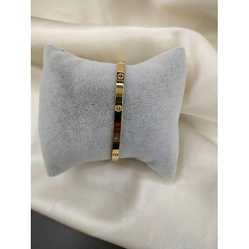 �elik Cartier Gold Bileklik - �nce Model