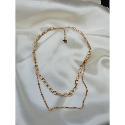 �kili Ge�me Zincir �elik Kolye