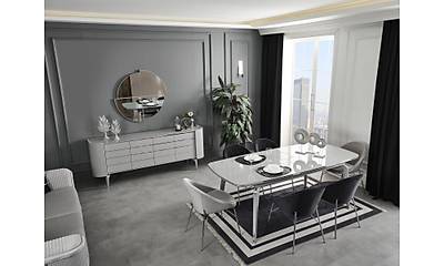 Karya Gri Yemek Odası