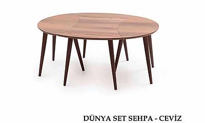 D�nya Set Sehpa-Ceviz