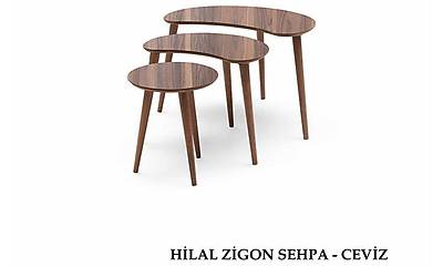 Hilal Zigon Sehpa-Ceviz