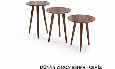 D�nya Zigon Sehpa-Ceviz