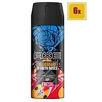 Axe Deodorant Sprey Kaykay Ve Taze Güller 150 ml 6'lı Set