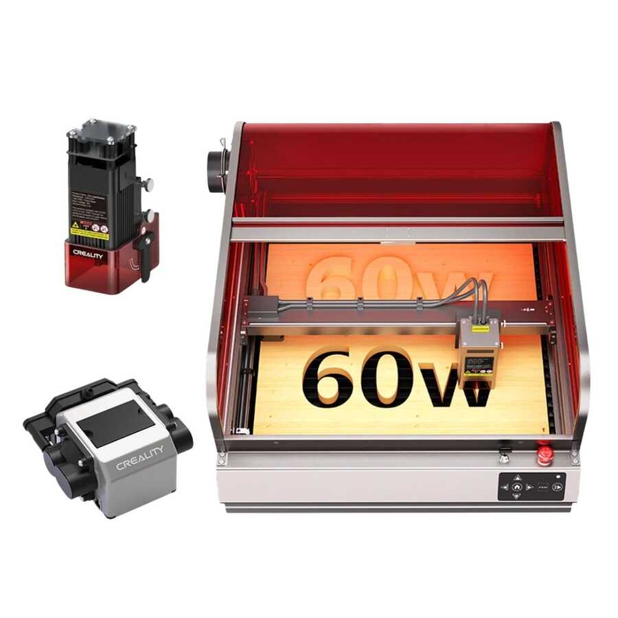 Creality Falcon 2 Pro 60W Lazer Gravür ve Kesici - 60W + 1.6W