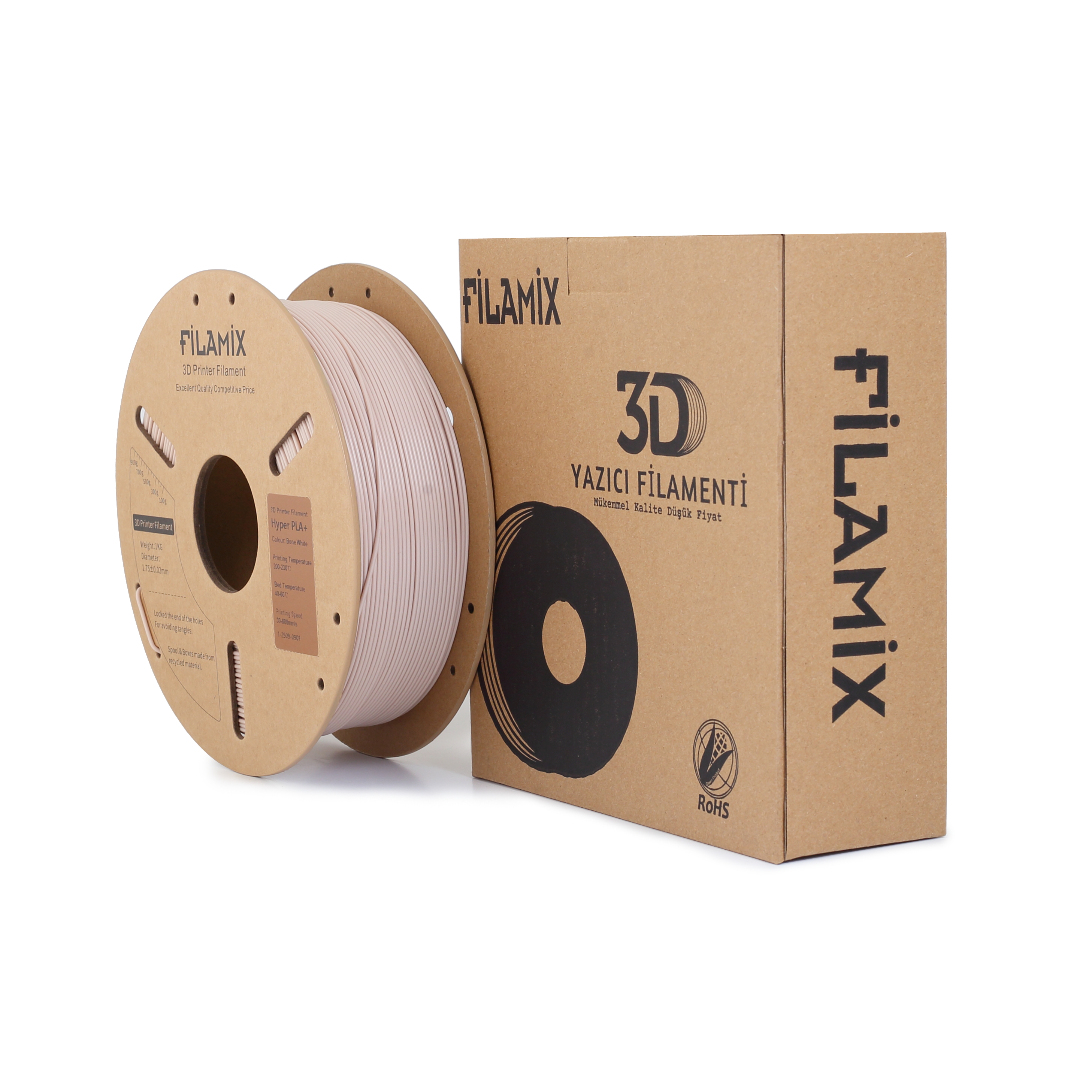 Filamix Hyper PLA+ Kemik Beyazı ( Bone White )