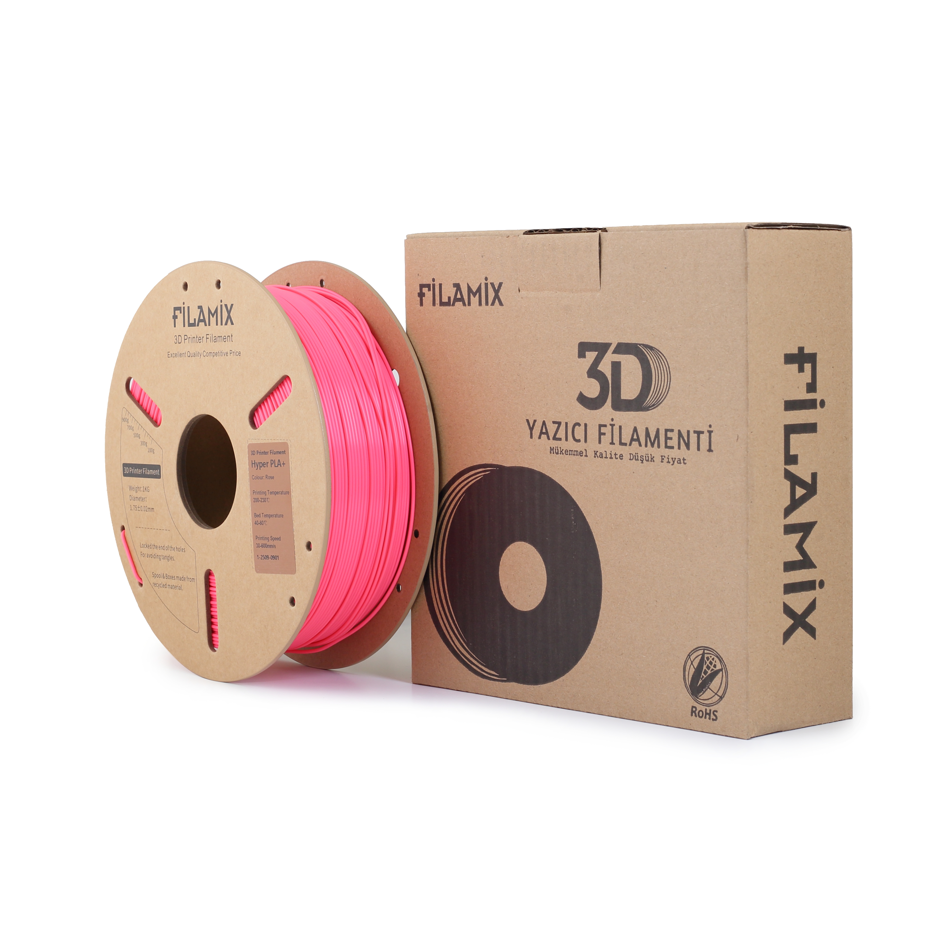 Filamix Hyper PLA+ Gül Kırmızı ( Rose )