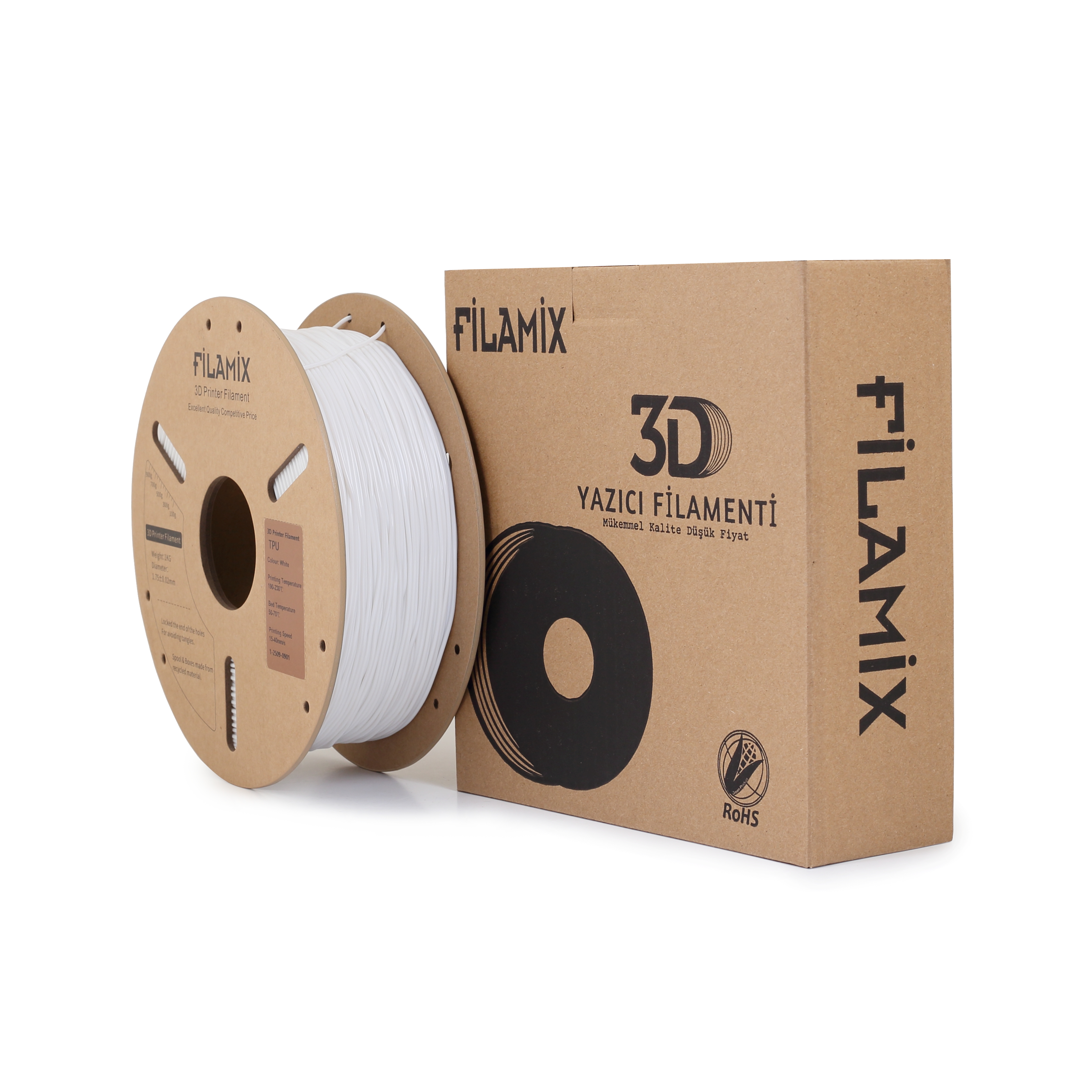 Filamix TPU 95A Beyaz ( White )Filament