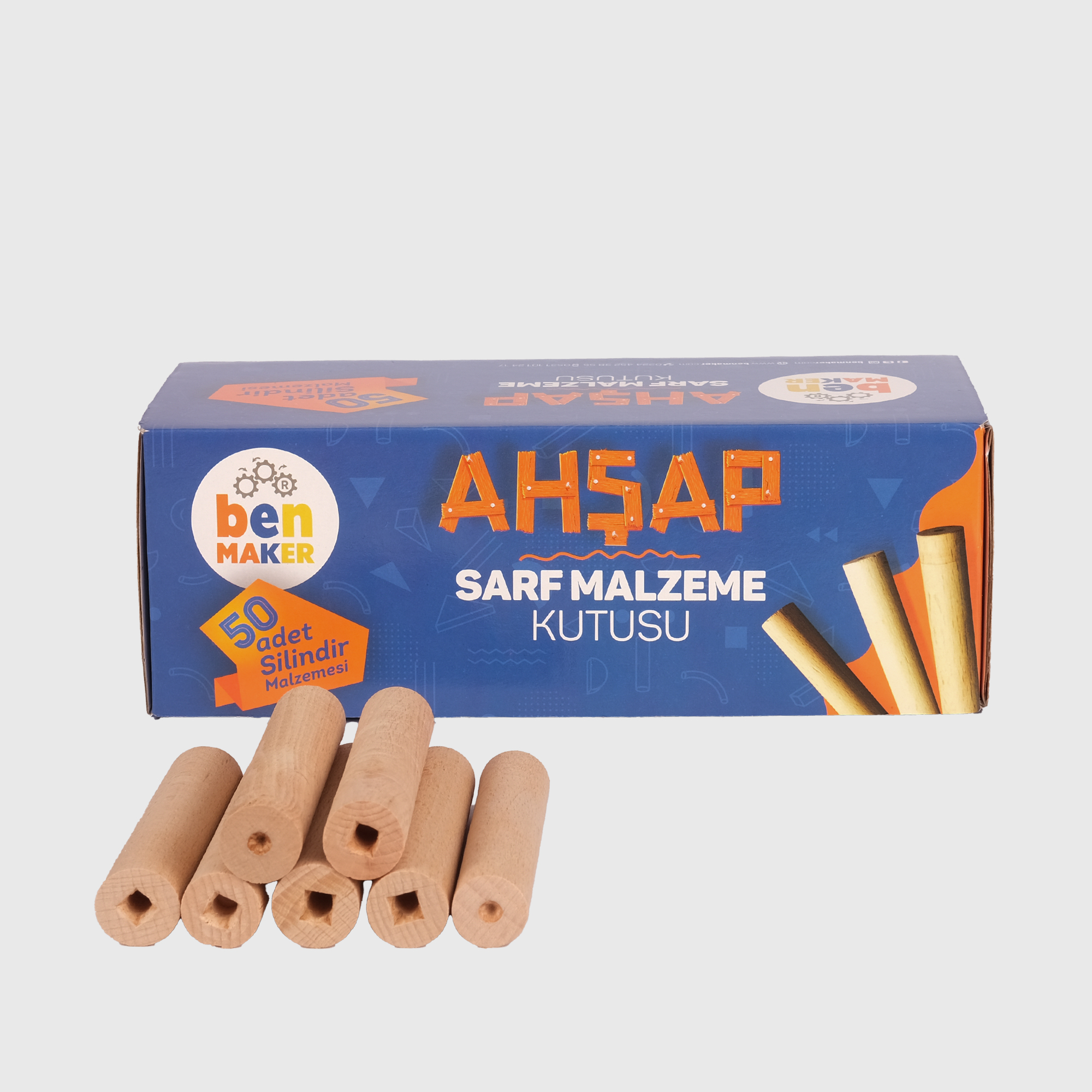 Silindir Ahşap (50 Adet)